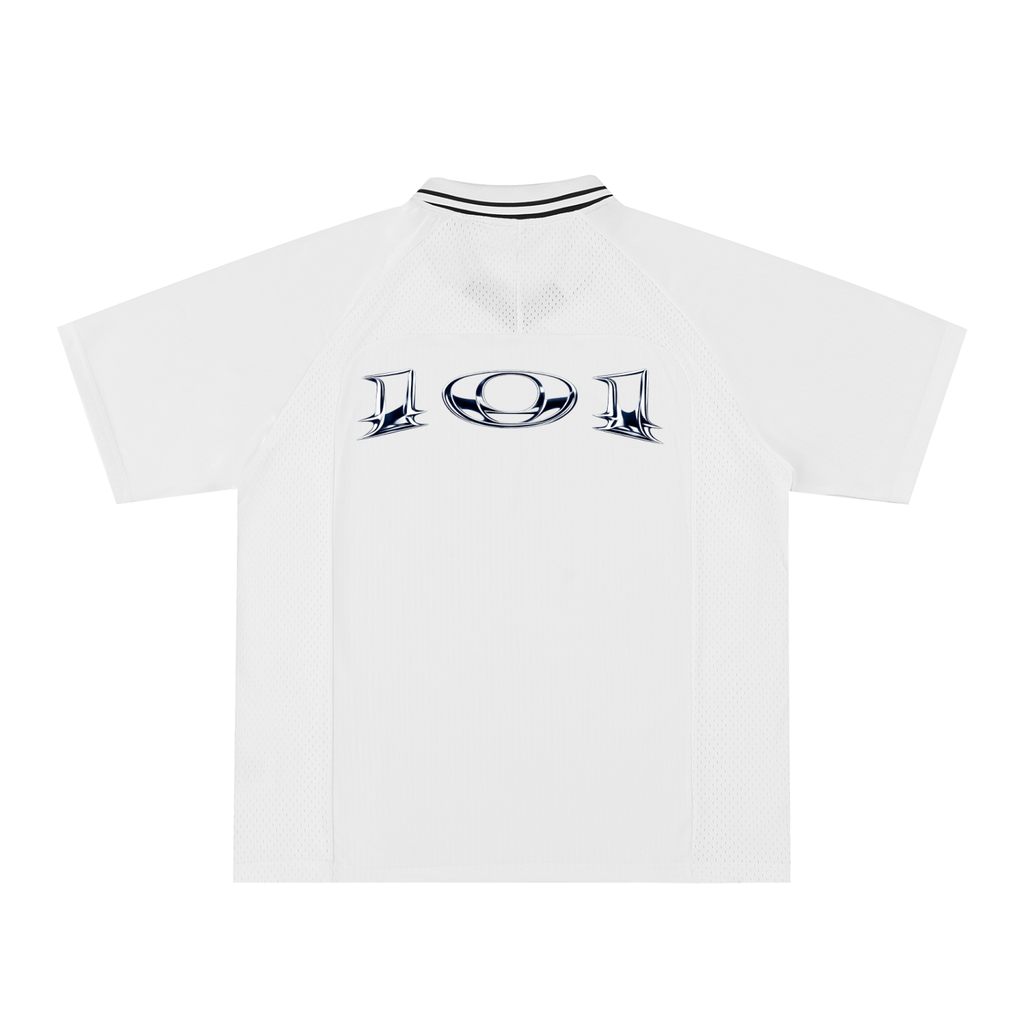 Striped V-Neck Soccer Jersey
