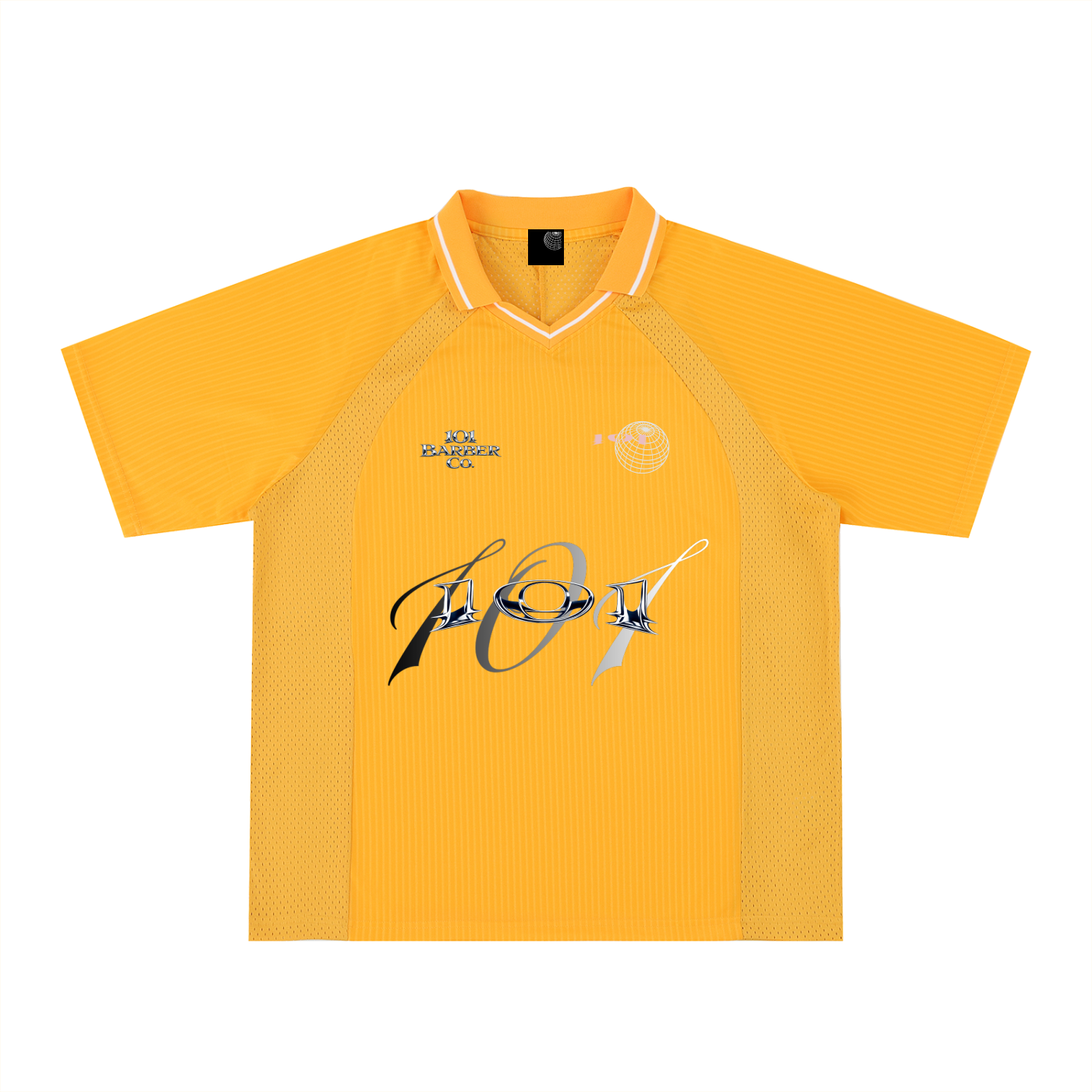 Striped V-Neck Soccer Jersey
