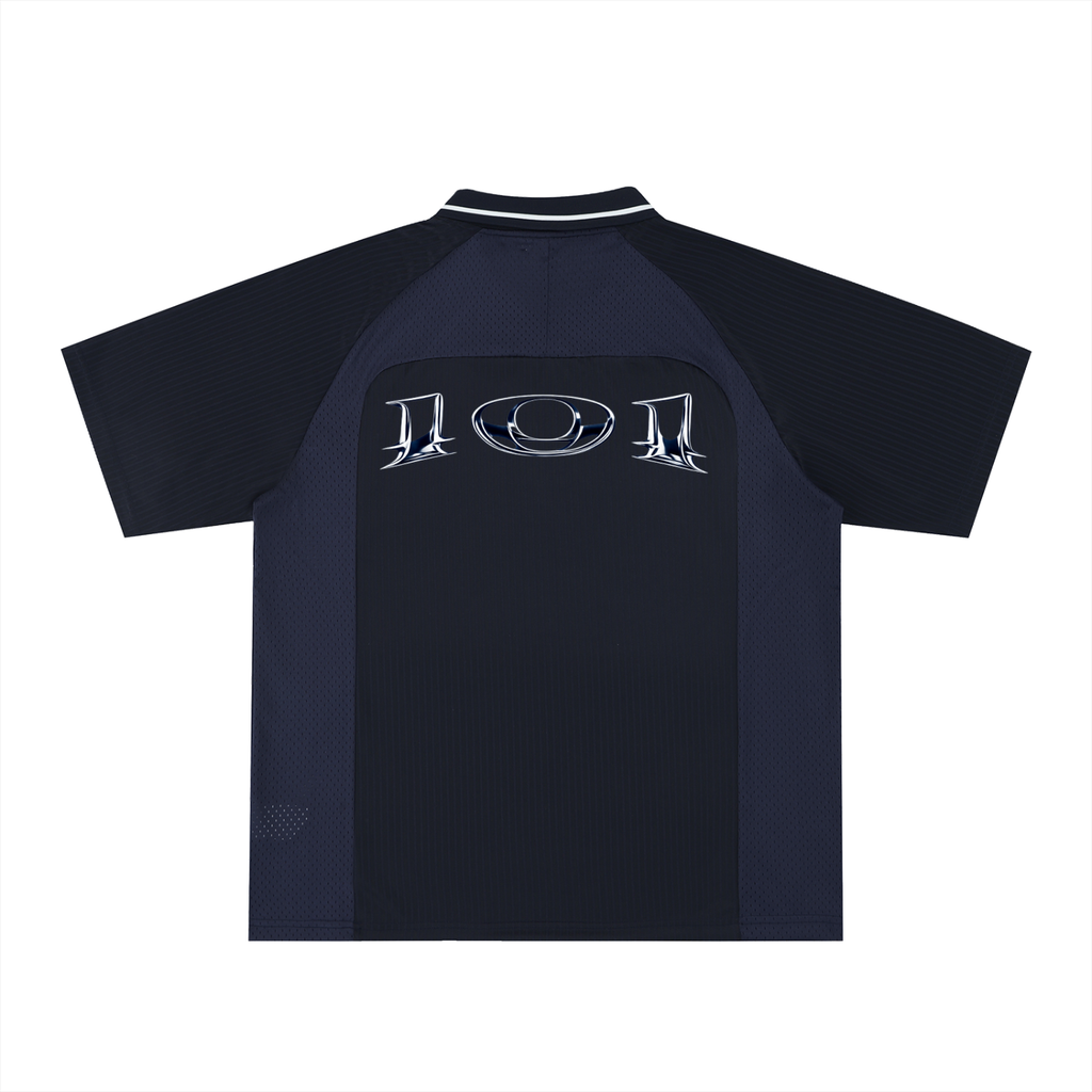 Striped V-Neck Soccer Jersey