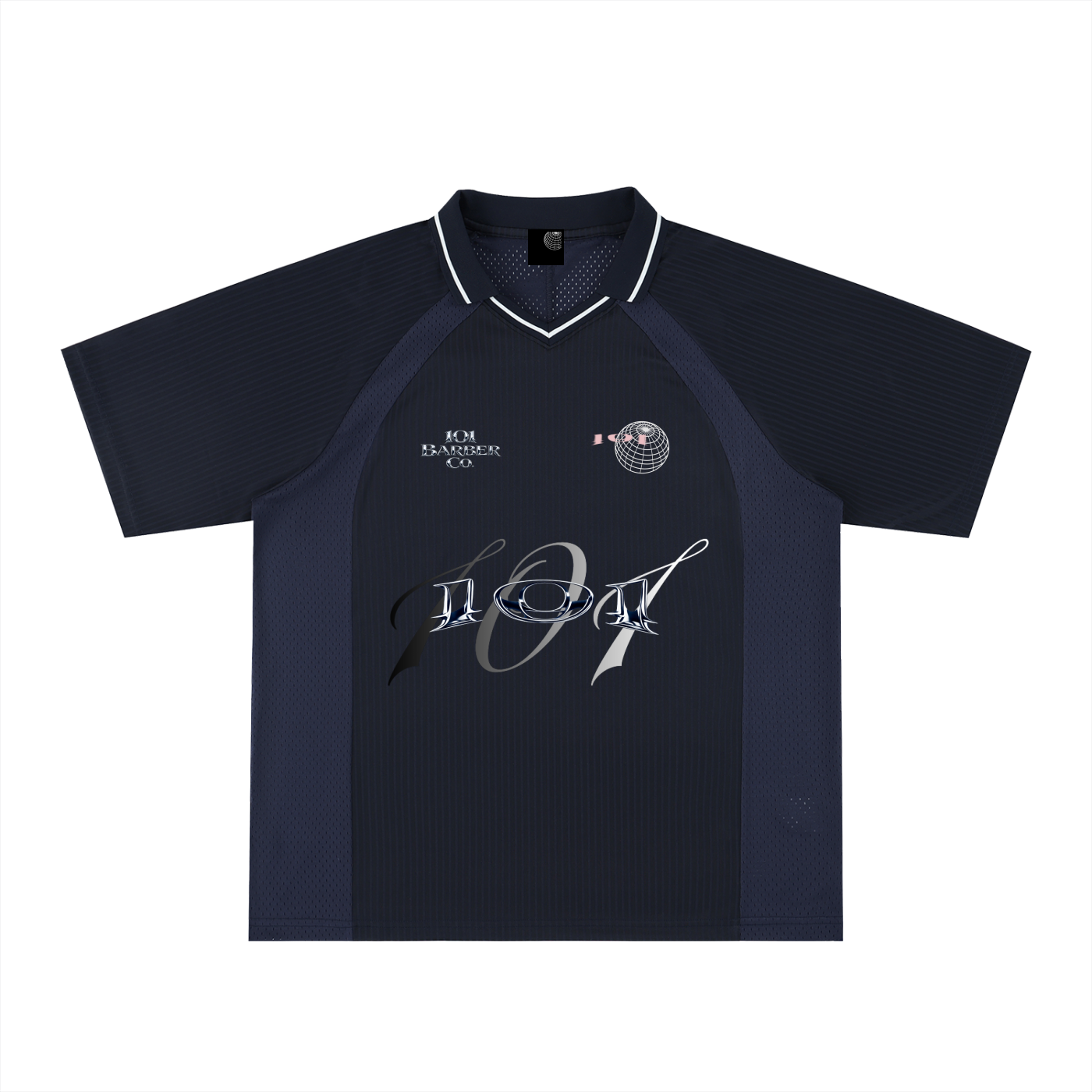 Striped V-Neck Soccer Jersey