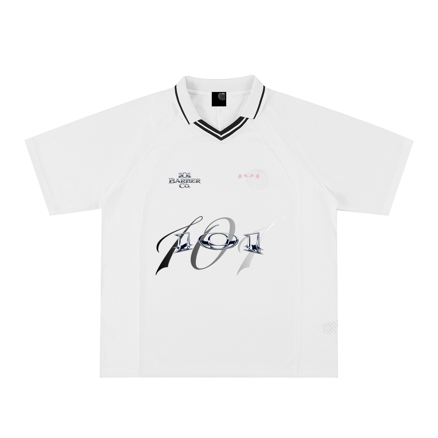 Striped V-Neck Soccer Jersey