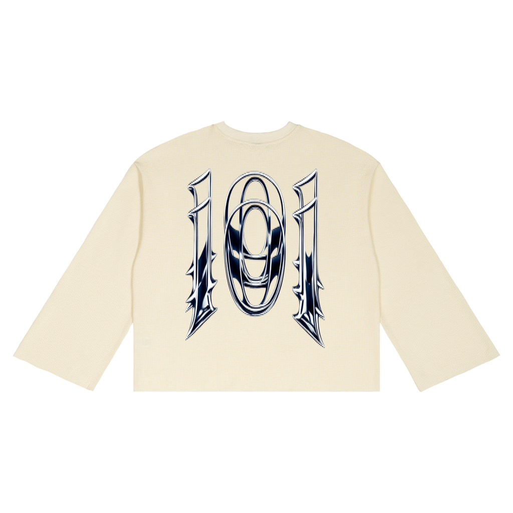 Unisex Waffle Raw Edge T-Shirt