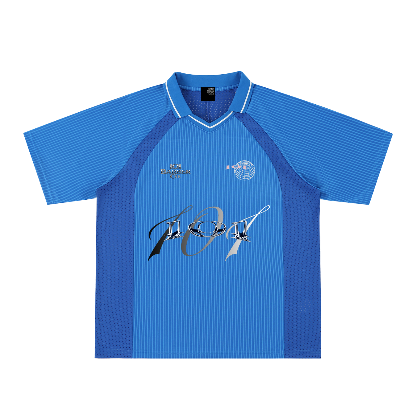 Striped V-Neck Soccer Jersey