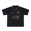 Striped V-Neck Soccer Jersey
