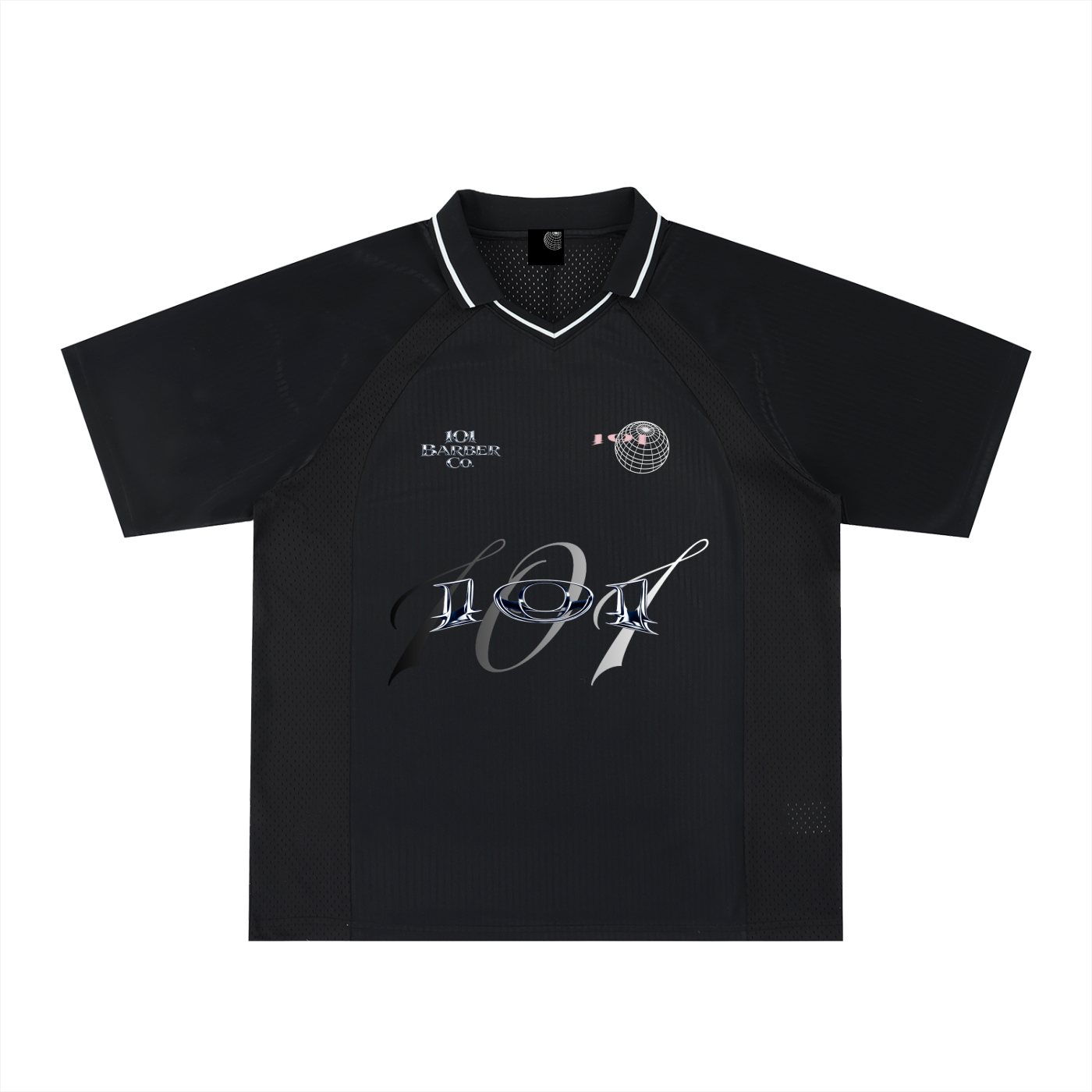 Striped V-Neck Soccer Jersey