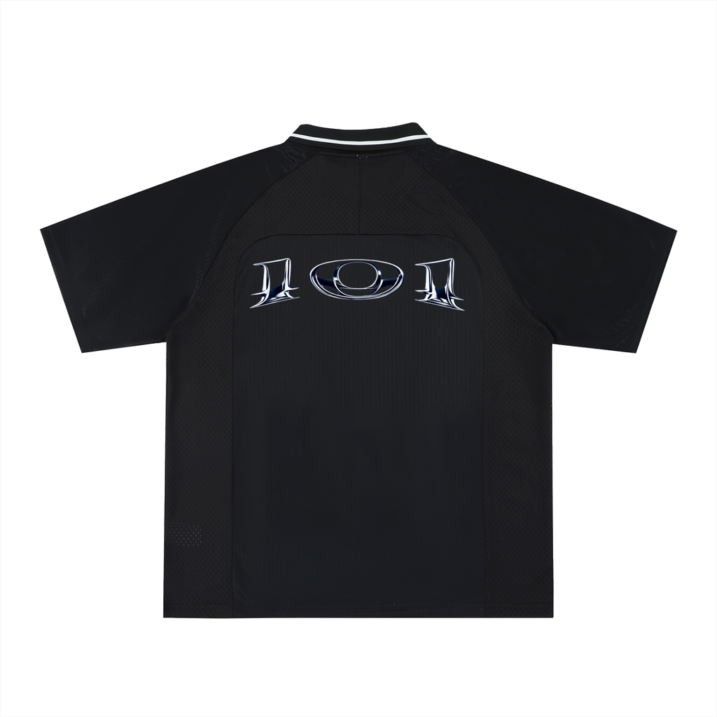 Striped V-Neck Soccer Jersey